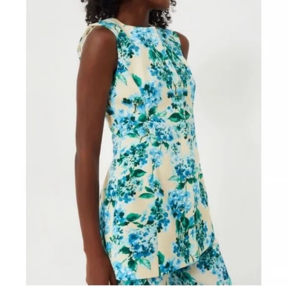 TUCKERNUCK 100% cotton Water's Edge Hydrangea Rhoda Tunic NEW - Picture 4 of 13